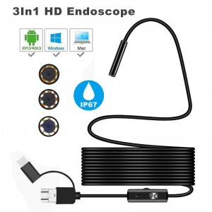 3 in1 Endoscope Mini Camera 5,5 MM